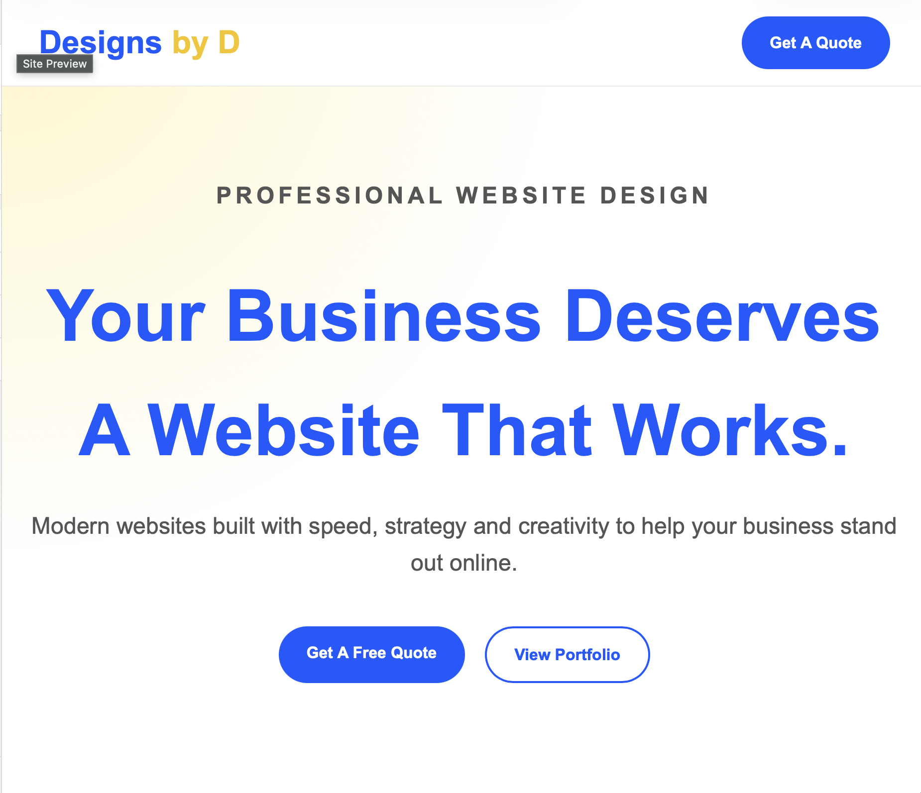 Designs by DJones website preview